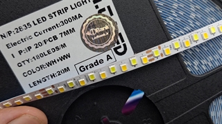 ال ای دی پنل نوار سه رنگ تراکم 180 در متر گرید A جریان ثابت 300 میلی آمپر 20 متر