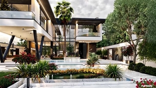 طراحی ویلا دوبلکس لوکس در شهرک طاووسیه | شرکت مدرن ویلا