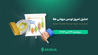 تحلیل انس جهانی | بررسی تکنیکالی XAU امروز 23 تیر 1404