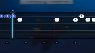 نوت گیتار آهنگ Blue billie Eilish