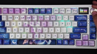 تست حالت‌های مختلف نورپردازی کیبورد K708AK RGB Pro