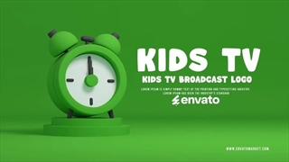 دانلود پروژه آماده پریمیر پرو لوگو موشن ساعت Kids Clock Logo