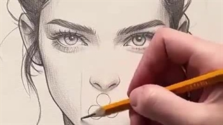 نقاشیِ لب با استفاده از سه دایره