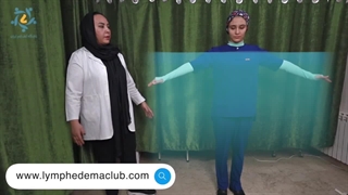 ورزش لنف ادم دست در آب (تمرینات اندام فوقانی در آب)