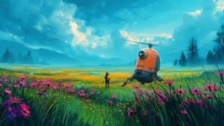 آوا و آهنگ پیرامونی در سبک دانشی پنداری - ربات در مرغزار زیبا و دلنشین