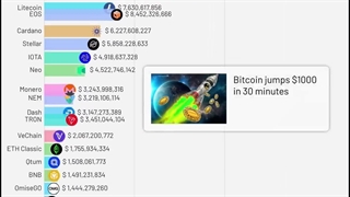 نمایش رقابت کوین‌ها (به‌جز‌ بیتکوین و اتریوم) از سال ۲۰۱۷ تاکنون