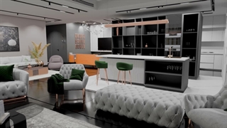 شبیه سازی واقعیت مجازی کاشی، سرامیک، سنگ و متریال ساختمان اکوشار