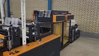 صنایع ماشین سازی کرمی - تست دستگاه نایلون فروشگاهی - خط تولید نایلون و نایلکس  #صنعتی #machine