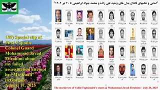 199) کلیپ ویژه ناخدا یکم سرهنگ پاسدار محمد جواد ابراهیمی درباره ترور نافرجام من توسط "آقای کافی" در گرگان – 16 مرداد 1404