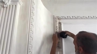 نمونه گچبری دستی در سقف و دیوارها