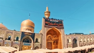 حرم رضوی؛ سیاهپوش عزای امام رئوف