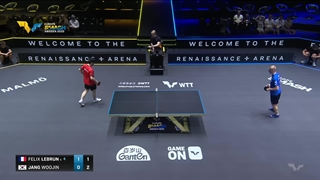 مسابقه تنیس روی میز Felix Lebrun vs Jang Woojin 2025