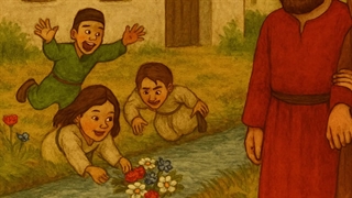 یه دسته گل به آب داده - داستان و ضرب المثل فارسی