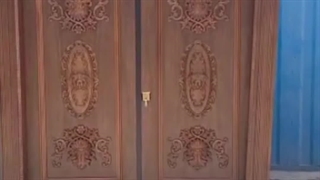 درب کشویی دولنگه روکش گردو سپاهان درب