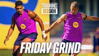 تمرین گلزنی ستارگان بارسلونا برای تقابل با رایووایکانو