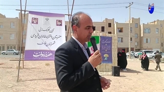 کلنگ زنی سومین دبیرستان دخترانه توسط خیر نیک اندیش مهندس فریدی