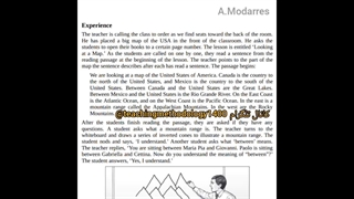 تدریس درس سوم کتاب اصول و تکنیک های روش تدریس لارسن فریمن (The Direct Method)