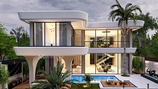 ویلای دوبلکس لاکچری در شهرک جهان ویلا | تور معماری و طراحی | شرکت مدرن ویلا