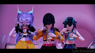 موزیک ویدیو how it's done از kpop demon hunters ورژن mmd انیمه ای