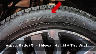 نحوه خواندن اعداد روی لاستیک خودرو