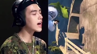 آرتور 19 ساله در حال دوبله انیمیشن نفرت انگیز و شهر نامرئی❤️