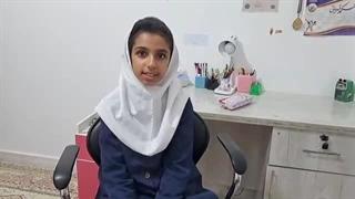 رضایت دانش آموز هدیه از تدریس مدرس ریاضی خانم فاطمه بازرگان