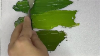 ساخت رنگ های خاص سبز | آموزش رنگ سازی اکرولیک | فرنوآرت دیزاین