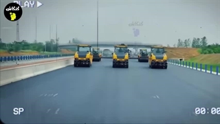 چین با ماشین‌های بدون راننده‌ و کارگر 158 کیلومتر جاده ساخت!