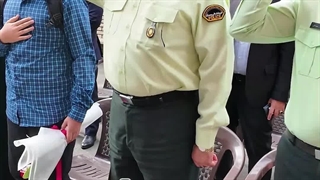 سرود ملی سردار عباسعلی محمدیان رئیس پلیس پایتخت سرهنگ علی همه خانی معاون فرهنگی و اجتماعی