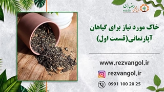 خاک مورد نیاز برای گیاهان آپارتمانی(قسمت اول)