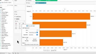 آموزش پیشرفته Tableauجلسه ۵۴: Label the Inside and Outside of a Bar Chart