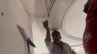 نمونه گچکاری و کشورنی در سقف سالن پذیرایی۰۹۱۲۱۶۷۵۶۰۱رضاپارسایی