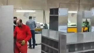 طراحی و ساخت کمد استیل کلین روم