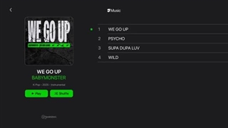 بی کلام آهنگ we go up از بیبی مانستر