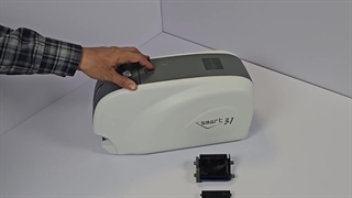 آموزش کامل نحوه جایگذاری ریبون در پرینتر کارت اسمارت | تعویض ریبون دستگاه چاپ کارت