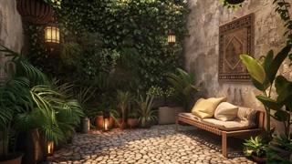 طراحی حیاط خلوت باریک