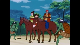 سفرهای مانگا میتی کومان ۱۹۸۱/۱۹۸۲-کلانتر حقه باز در لباس کاپ ها رودخانه-قسمت نهم