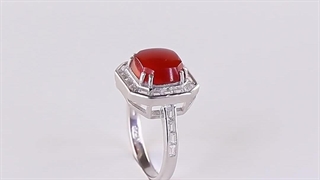 انگشتر عقیق زنانه کد 1071