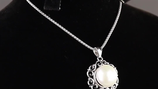 گردن آویز بدون زنجیر مروارید سیمین