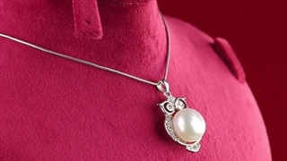 گردن آویزمروارید جغد بدون زنجیر