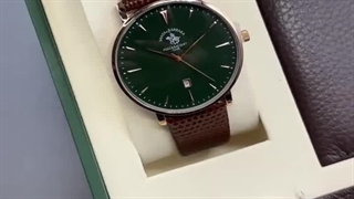 ساعت مردانه بند چرم پولو سانتا باربارا SB.8.10009-6