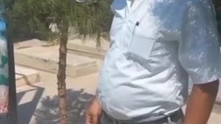 نواختن آهنگ سرود ای ایران بر سر مزار کوروش داورپناه