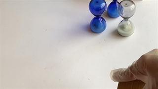 ساعت شنی سه دقیقه ای - در دو رنگ آبی و سفید