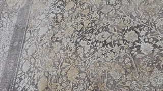 فرش 1200 شانه تراکم 3600 مدرن کرم طلایی کد 131027 فرش متحد آسیا - اقساط تا سال 1410