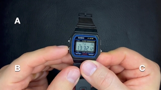 تنظیم ساعت کاسیو F91W