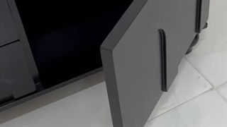 میز تلویزیون مشکی مات مدل کارول