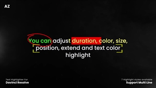 دانلود پروژه آماده داوینچی ریزالو هایلایت متن Text Highlight