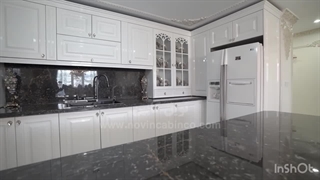 کابینت نئو کلاسیک پولیشی سفید