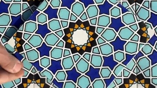 کاشی مراکشی با طرح و رنگ اختصاصی تولیدشده توسط آرچی لرن