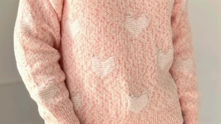 پلیور بافت قلبی - آستین کوتاه